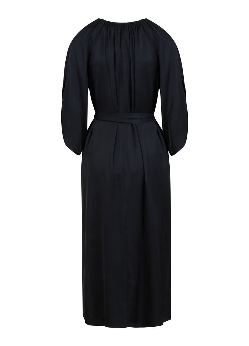 Coster Copenhagen KLEID MIT ELASTISCHEM HALS Dress Black - 100