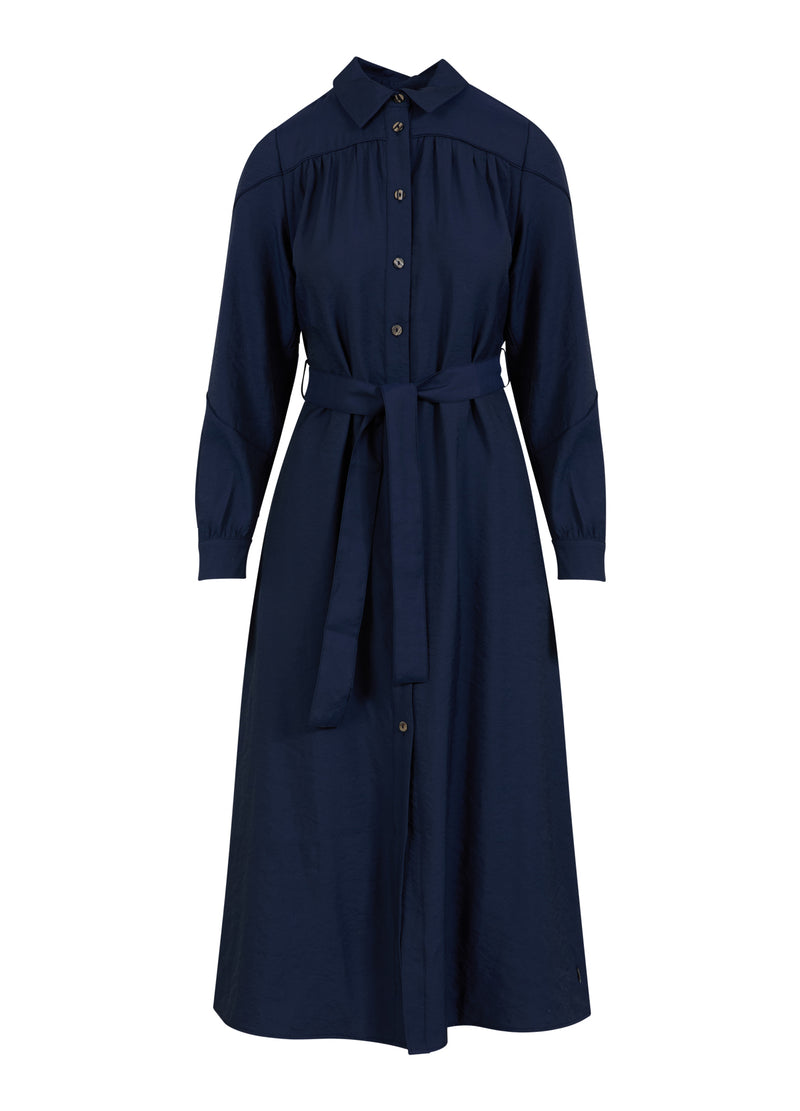 Coster Copenhagen KLEID MIT GÜRTEL Dress Dark blue - 579