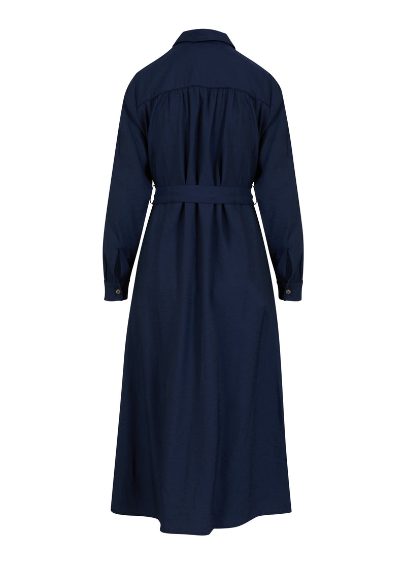 Coster Copenhagen KLEID MIT GÜRTEL Dress Dark blue - 579