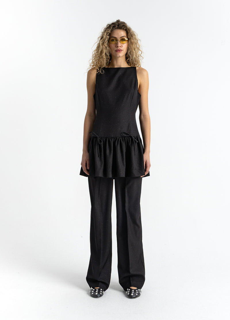 Coster Copenhagen KLEID MIT SCHLEIFEN Dress Black - 100
