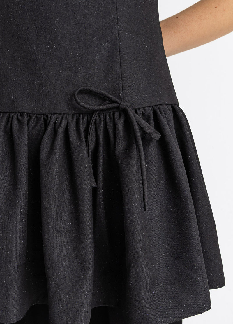 Coster Copenhagen KLEID MIT SCHLEIFEN Dress Black - 100