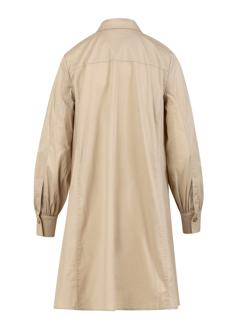 Coster Copenhagen KLEID MIT VOLUMINÖSEN ÄRMELN Dress Desert sand - 329