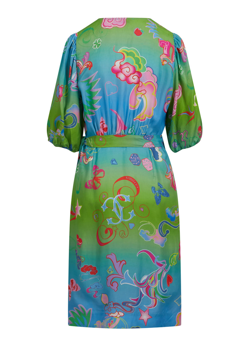 Coster Copenhagen KLEID W. SPIEL AUF DRUCK Dress Game on print - 901