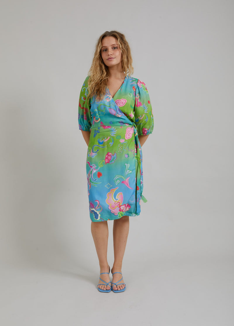 Coster Copenhagen KLEID W. SPIEL AUF DRUCK Dress Game on print - 901