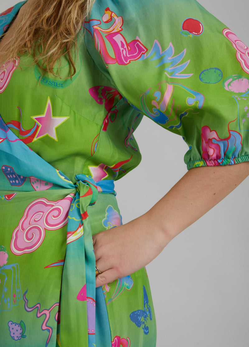 Coster Copenhagen KLEID W. SPIEL AUF DRUCK Dress Game on print - 901