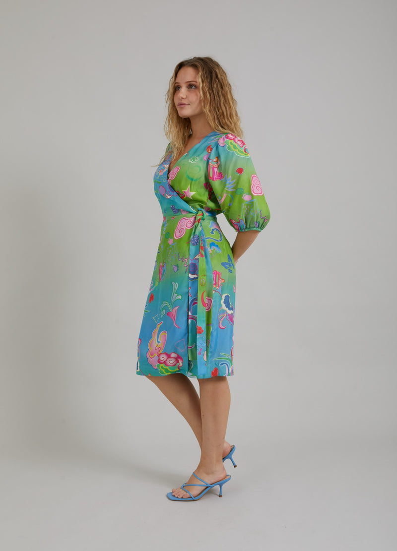 Coster Copenhagen KLEID W. SPIEL AUF DRUCK Dress Game on print - 901