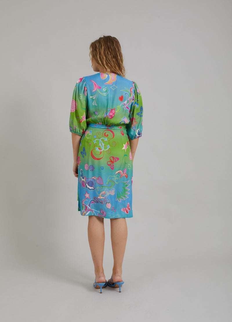 Coster Copenhagen KLEID W. SPIEL AUF DRUCK Dress Game on print - 901