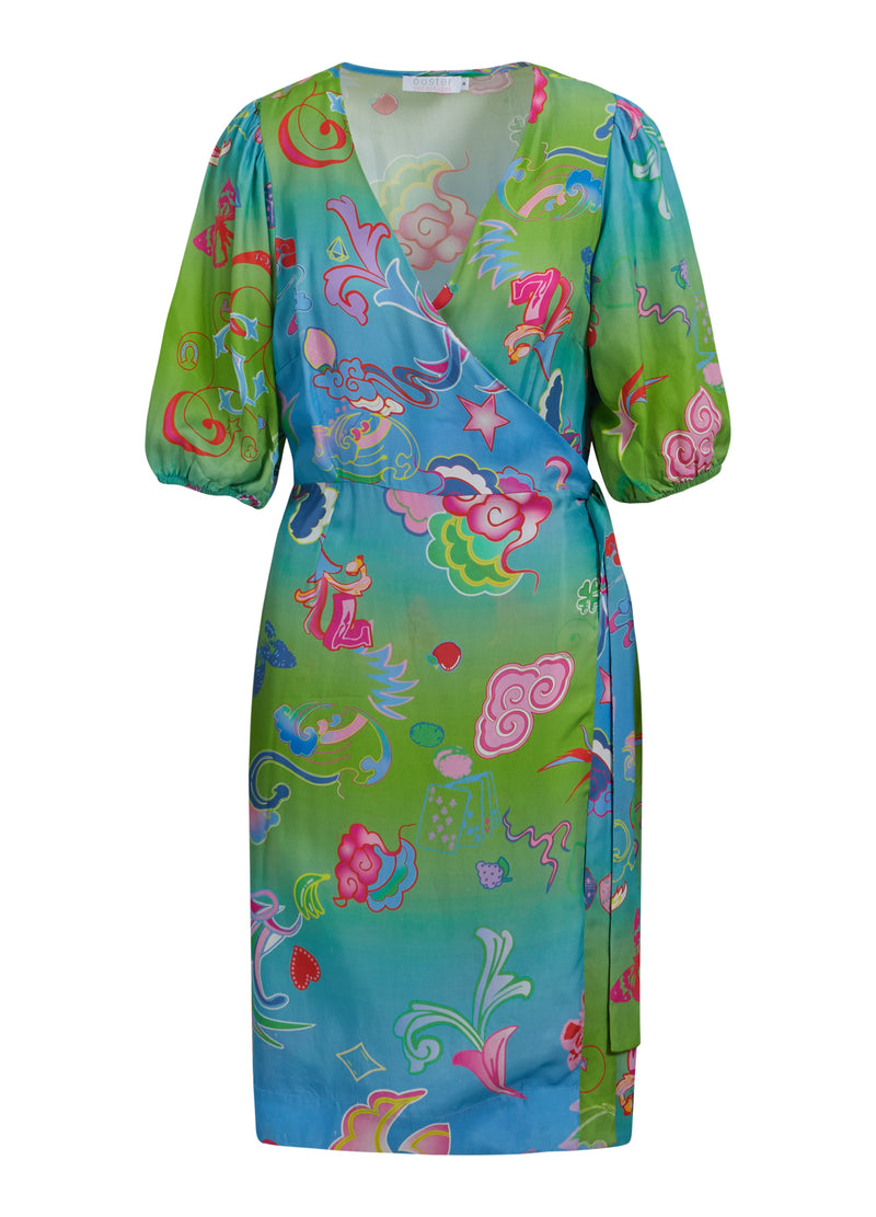 Coster Copenhagen KLEID W. SPIEL AUF DRUCK Dress Game on print - 901