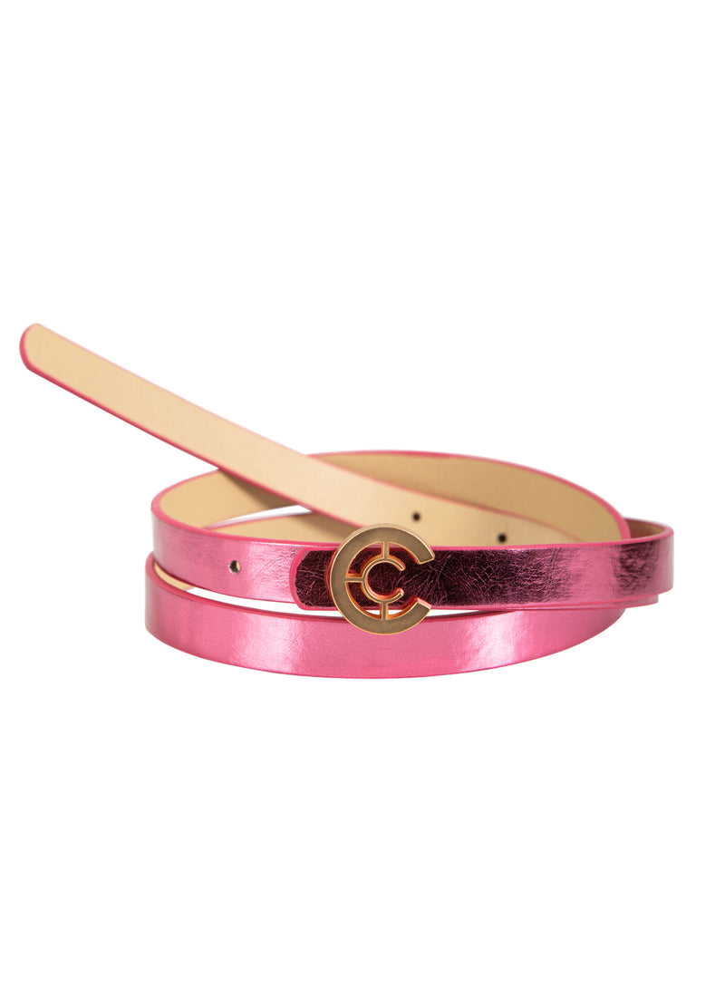 Coster Copenhagen KLEINES LOGO GÜRTEL Accessories Rose metallic - 630