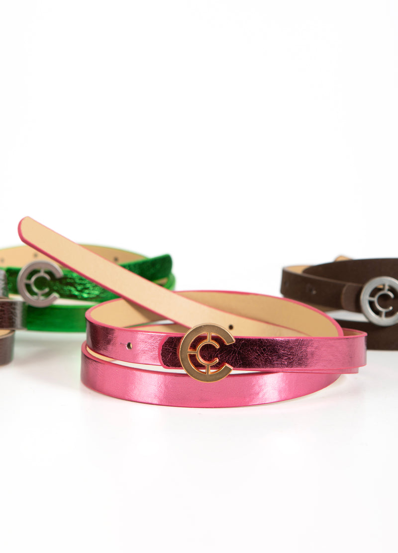 Coster Copenhagen KLEINES LOGO GÜRTEL Accessories Rose metallic - 630