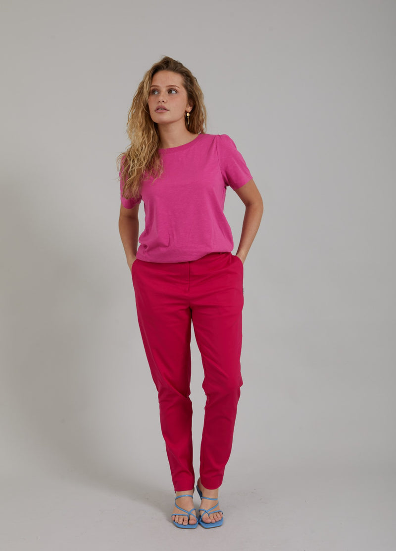Coster Copenhagen KONISCH ZULAUFENDE HOSE - STELLA FIT Pants Raspberry pink - 648