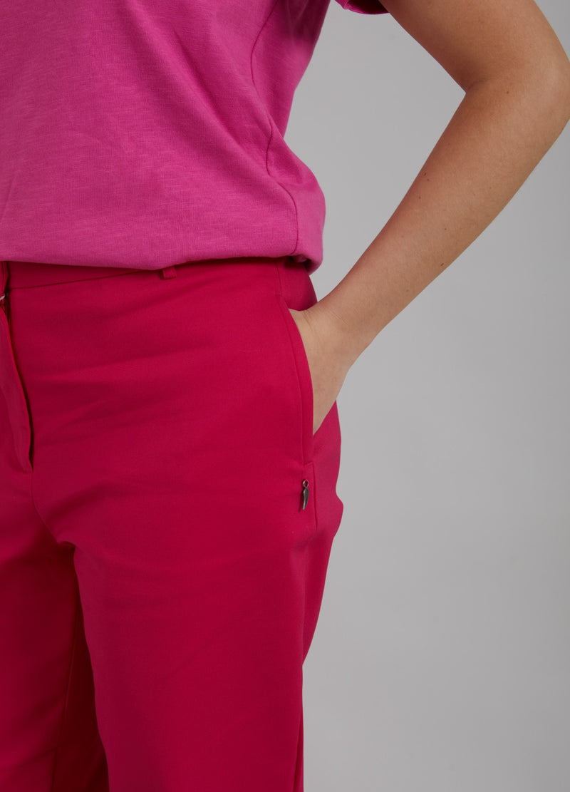 Coster Copenhagen KONISCH ZULAUFENDE HOSE - STELLA FIT Pants Raspberry pink - 648