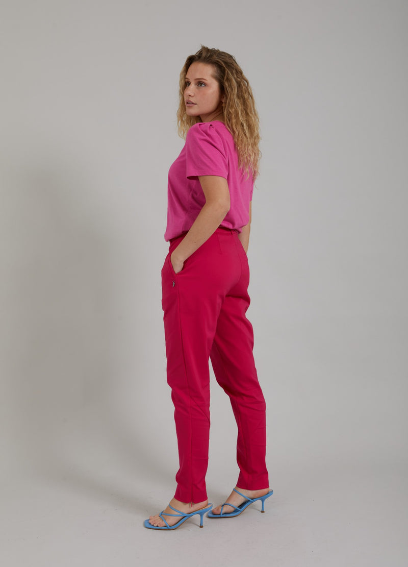 Coster Copenhagen KONISCH ZULAUFENDE HOSE - STELLA FIT Pants Raspberry pink - 648