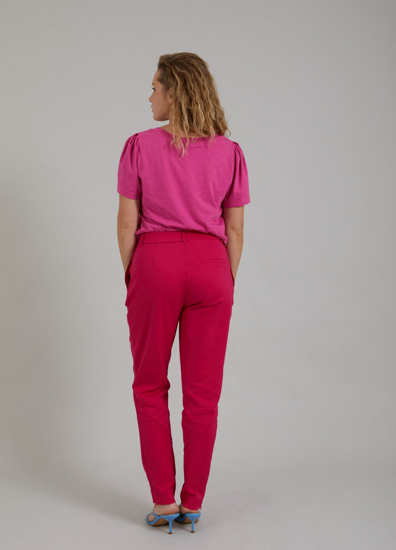 Coster Copenhagen KONISCH ZULAUFENDE HOSE - STELLA FIT Pants Raspberry pink - 648