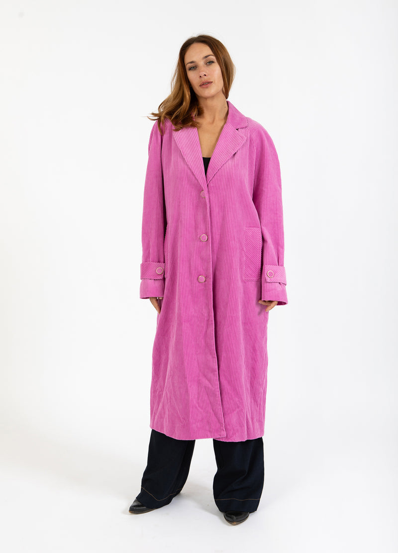 Coster Copenhagen KORDMANTEL Outerwear Deep rose - 651