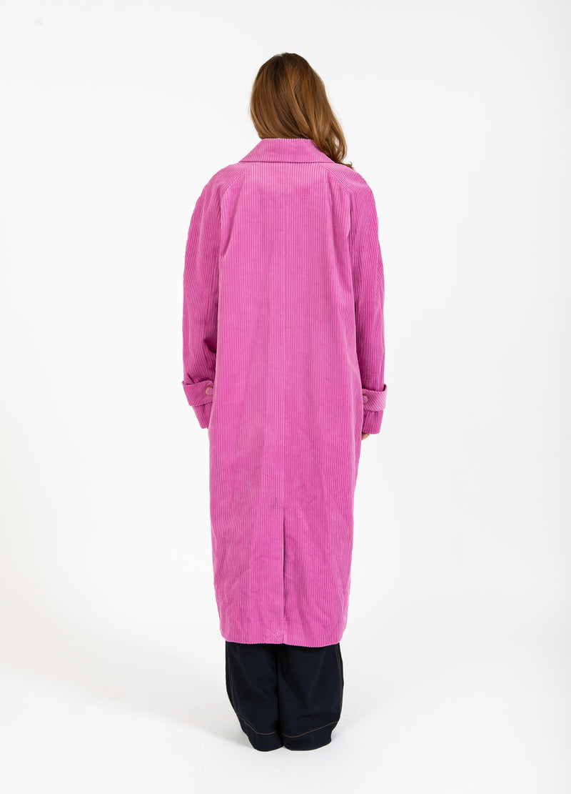 Coster Copenhagen KORDMANTEL Outerwear Deep rose - 651