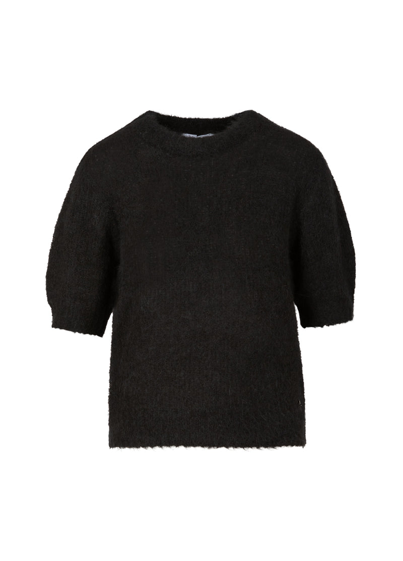 Coster Copenhagen KURZARM-STRICK IN ALPAKA Knitwear Black - 100