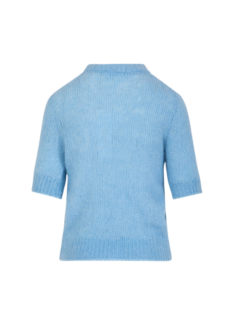 Coster Copenhagen KURZARM-STRICK IN ALPAKA Knitwear Pastel blue - 538
