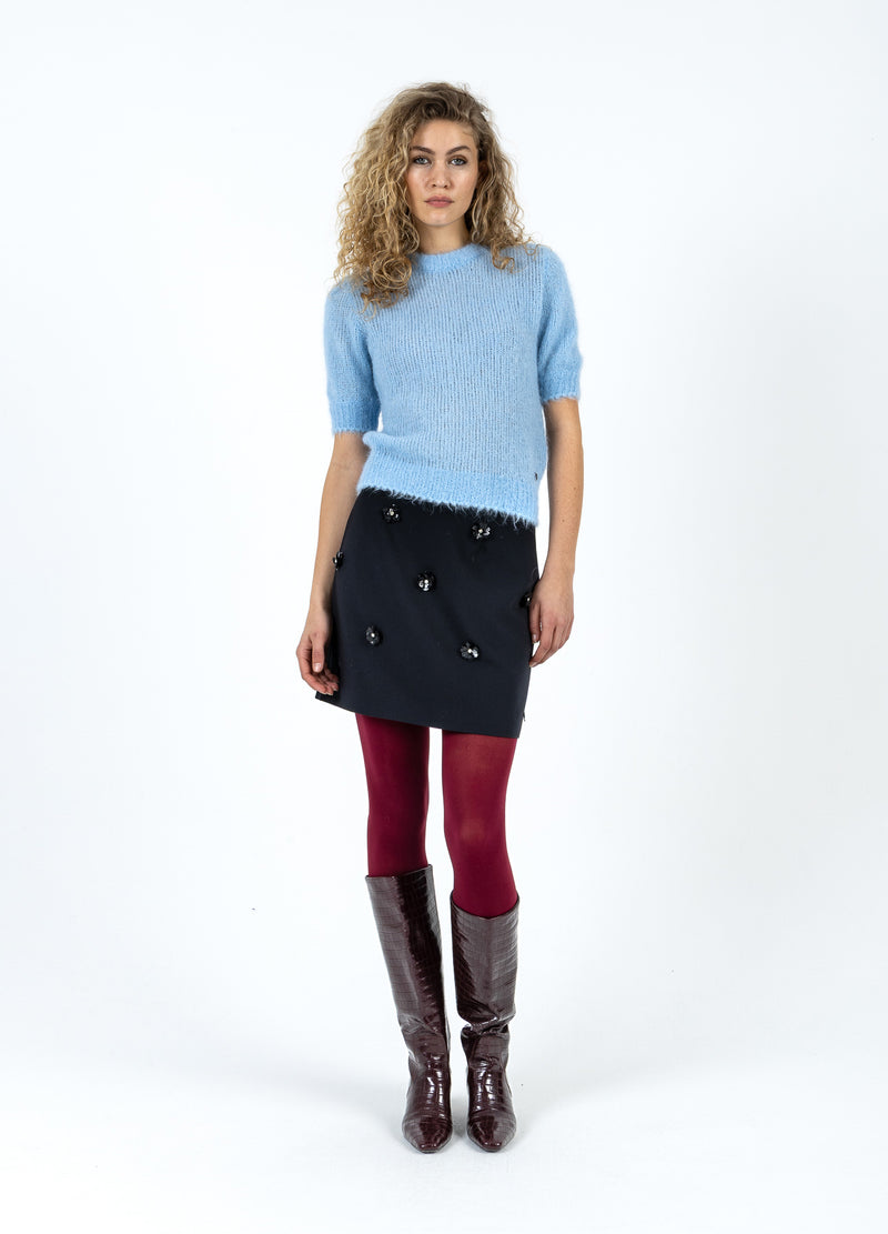 Coster Copenhagen KURZARM-STRICK IN ALPAKA Knitwear Pastel blue - 538