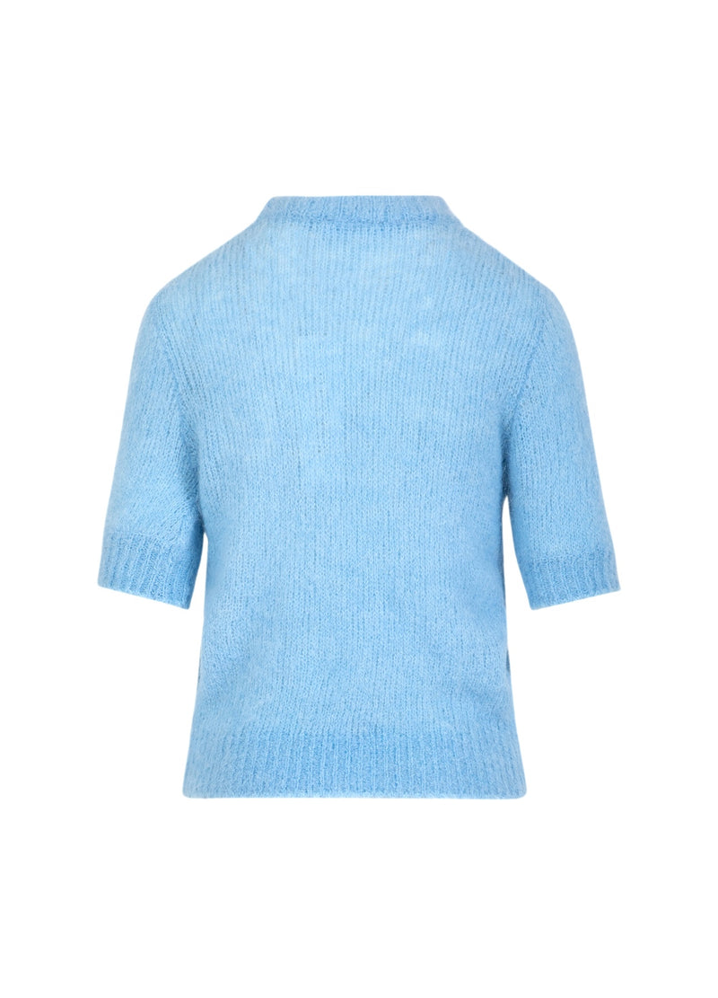 Coster Copenhagen KURZARM-STRICK IN ALPAKA Knitwear Pastel blue - 538