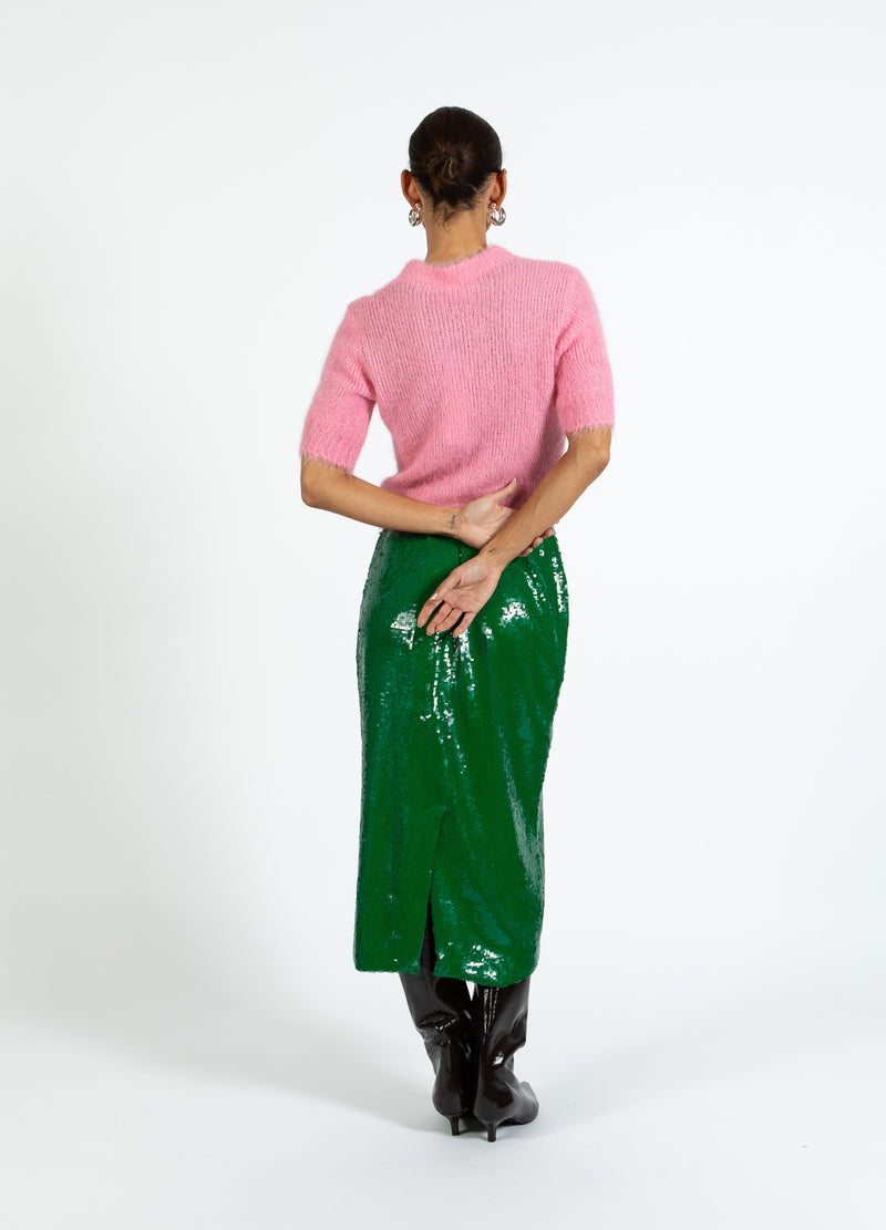 Coster Copenhagen KURZÄRMELIGER STRICKPULLI AUS ALPAKA Knitwear Tropical pink - 689