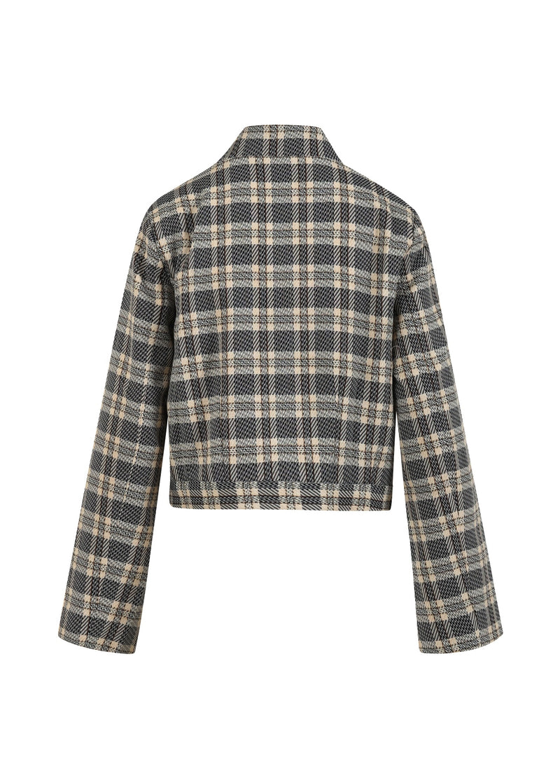 Coster Copenhagen KURZE JACKE Outerwear Small creme / black check - 922