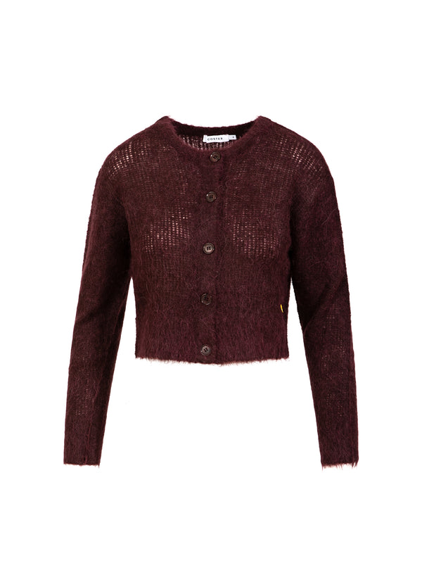 Coster Copenhagen KURZE STRICKJACKE AUS ALPAKA Knitwear Bordeaux - 653