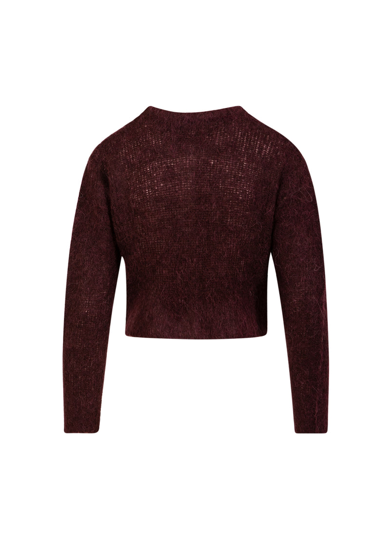 Coster Copenhagen KURZE STRICKJACKE AUS ALPAKA Knitwear Bordeaux - 653