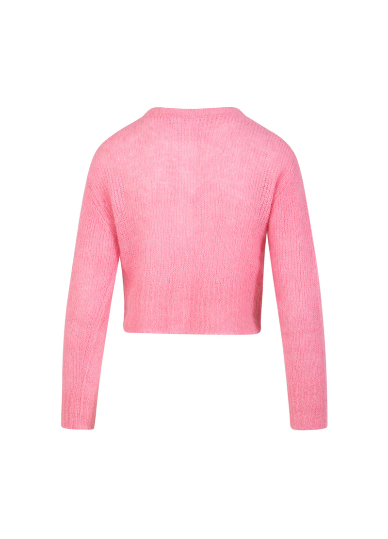 Coster Copenhagen KURZE STRICKJACKE AUS ALPAKA Knitwear Tropical pink - 689