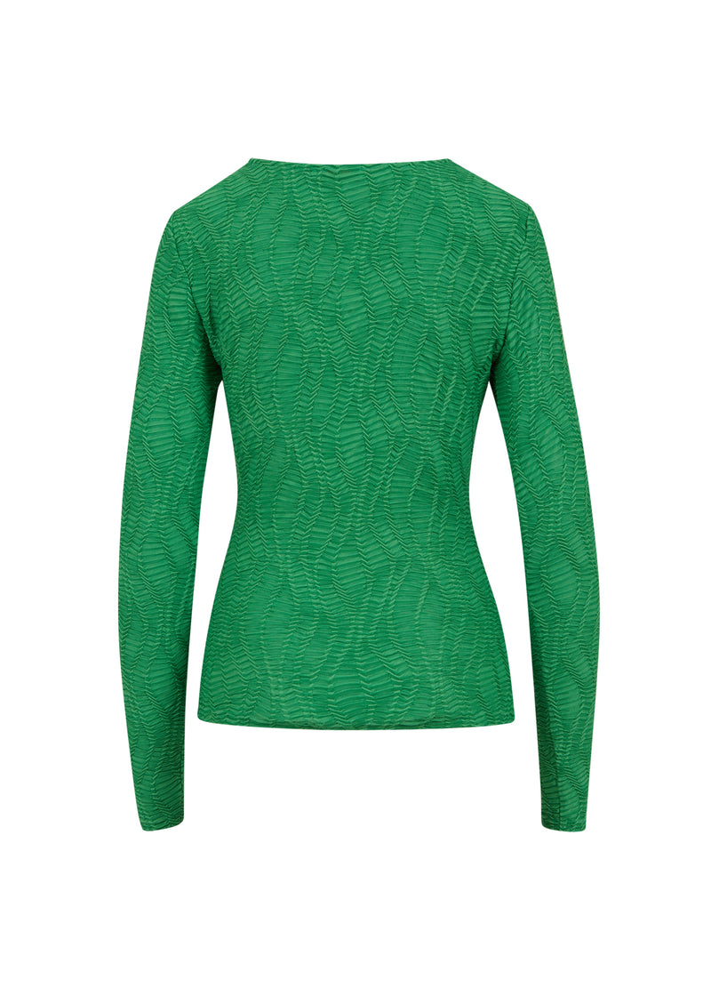 Coster Copenhagen  LANGARM T-SHIRT MIT STRUKTUR  Shirt/Blouse Leaf green - 453