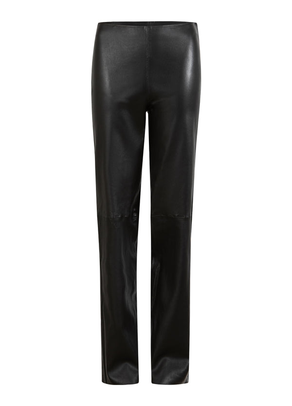 Coster Copenhagen LANGE LEDERLEGGINGS - MYNTE PASSFORM Pants