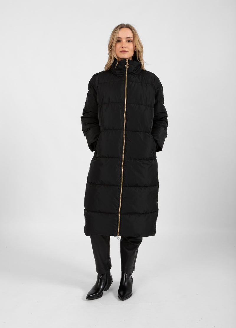 Coster Copenhagen LANGE STEPPJACKE Outerwear Black - 100