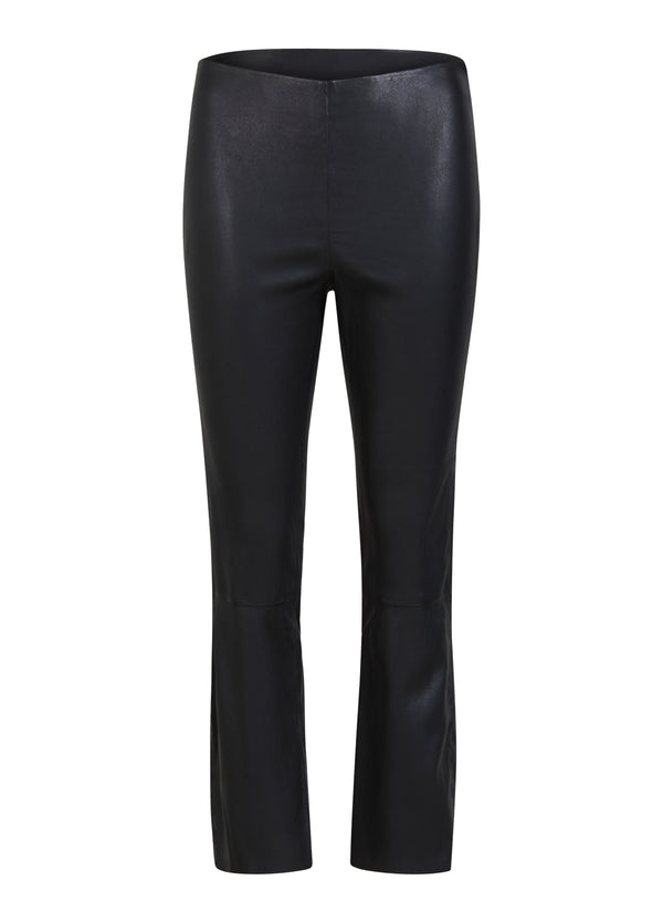 Coster Copenhagen LEATHER LEGGINGS IN KNÖCHELLÄNGE Pants Black - 100