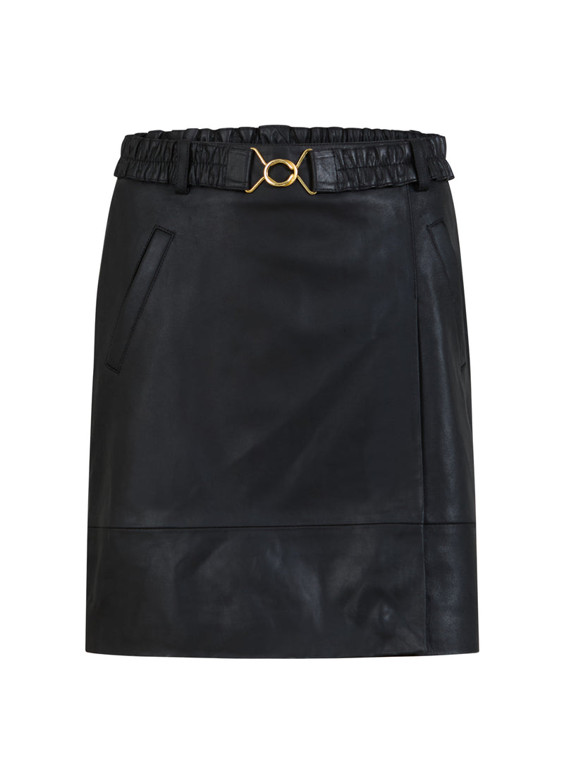 Coster Copenhagen LEDERROCK Skirt Black - 100