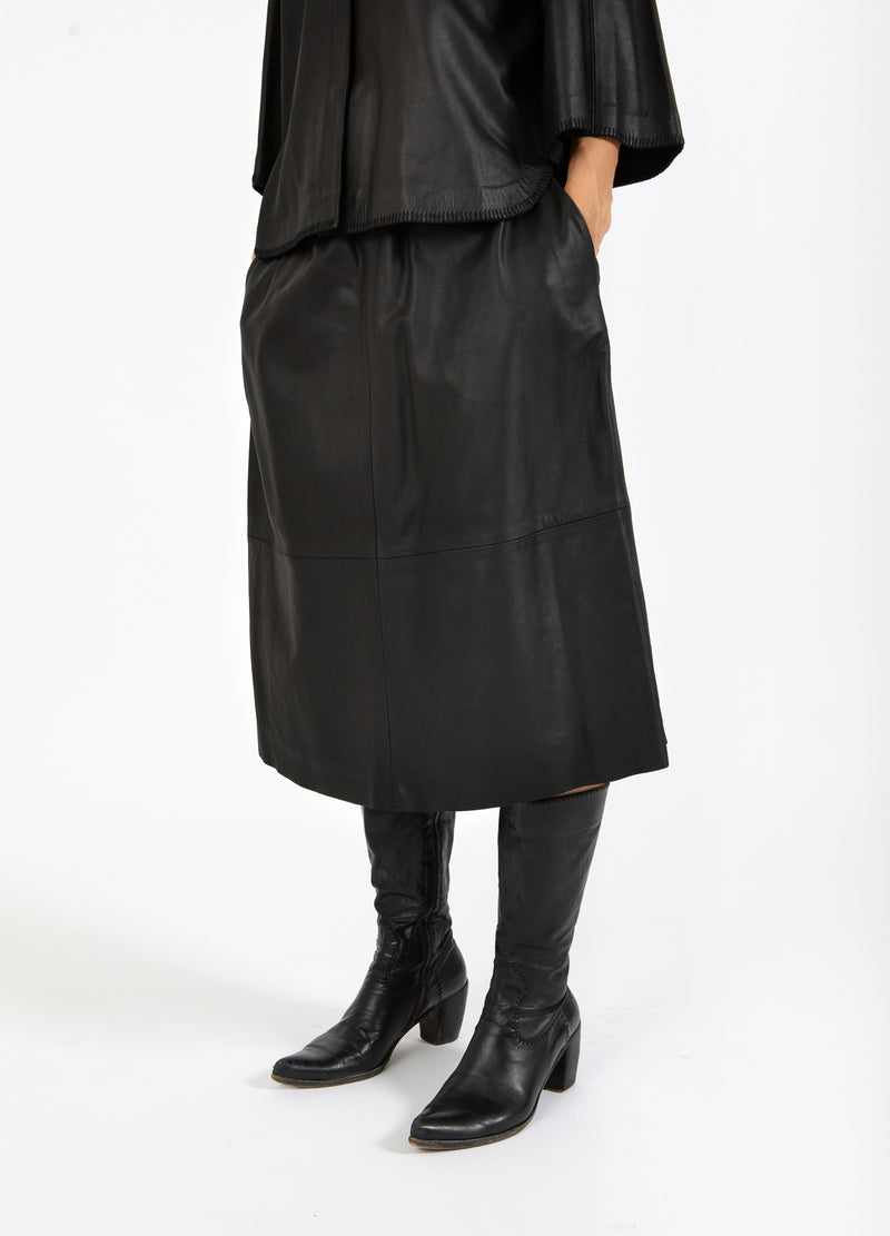 Coster Copenhagen LEDERROCK Skirt Black - 100