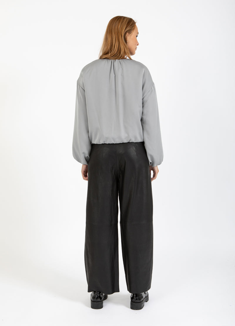 Coster Copenhagen LEDERRUCKHOSEN - PETRA-PASSFORM Pants Black - 100