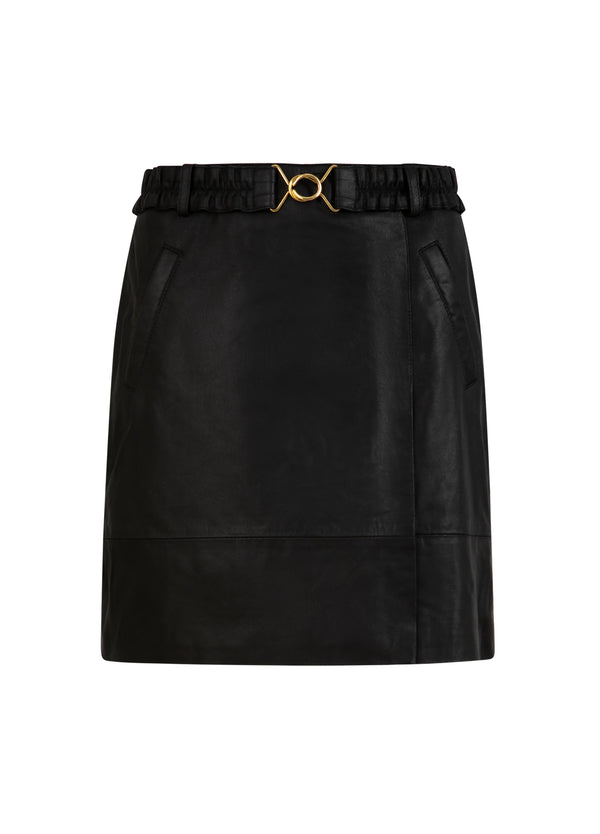 Coster Copenhagen LEDERRock Skirt Black - 100