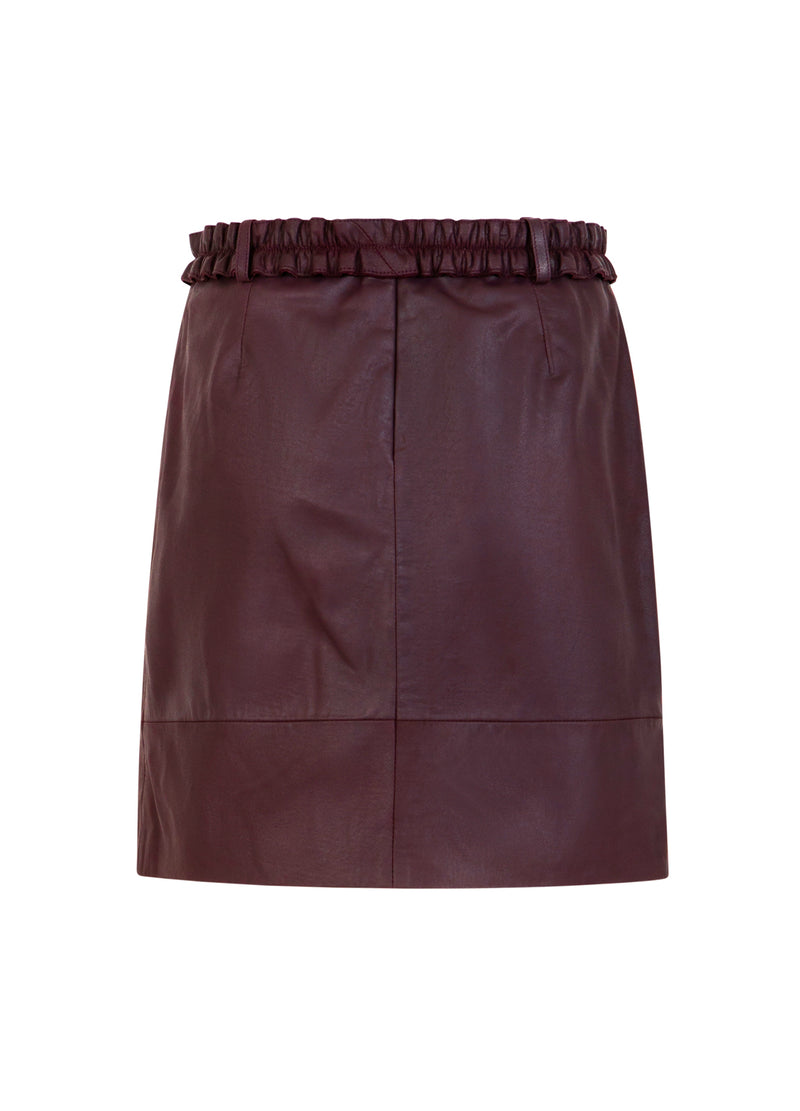 Coster Copenhagen LEDERRock Skirt Bordeaux - 653