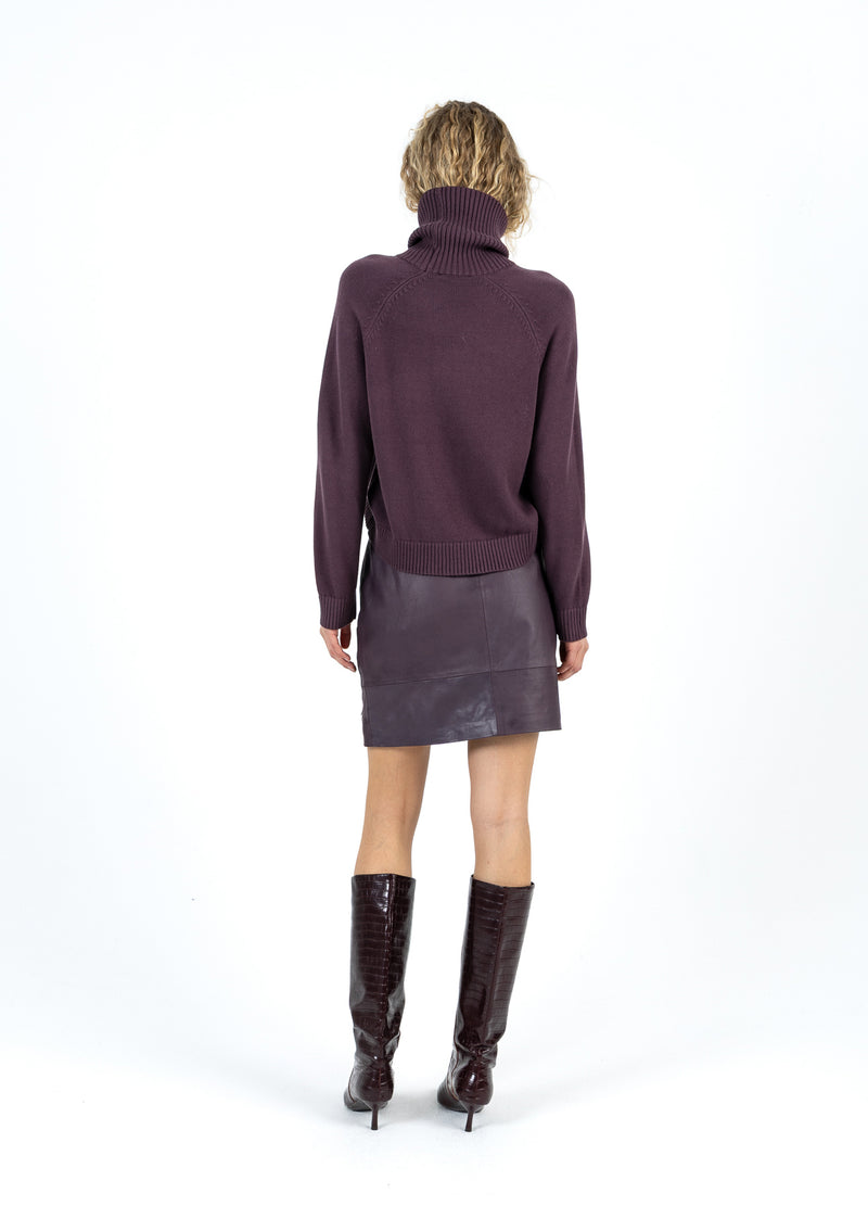 Coster Copenhagen LEDERRock Skirt Bordeaux - 653