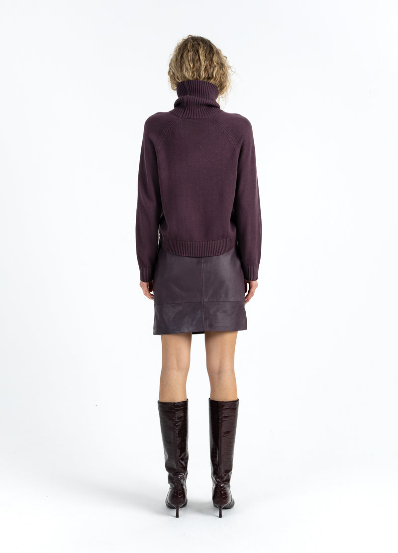 Coster Copenhagen LEDERRock Skirt Bordeaux - 653