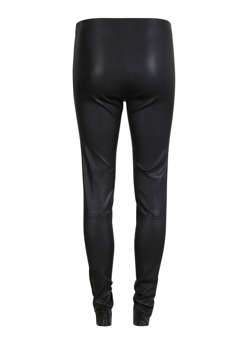 Coster Copenhagen LEGGINGS AUS LEDER Pants Black - 100