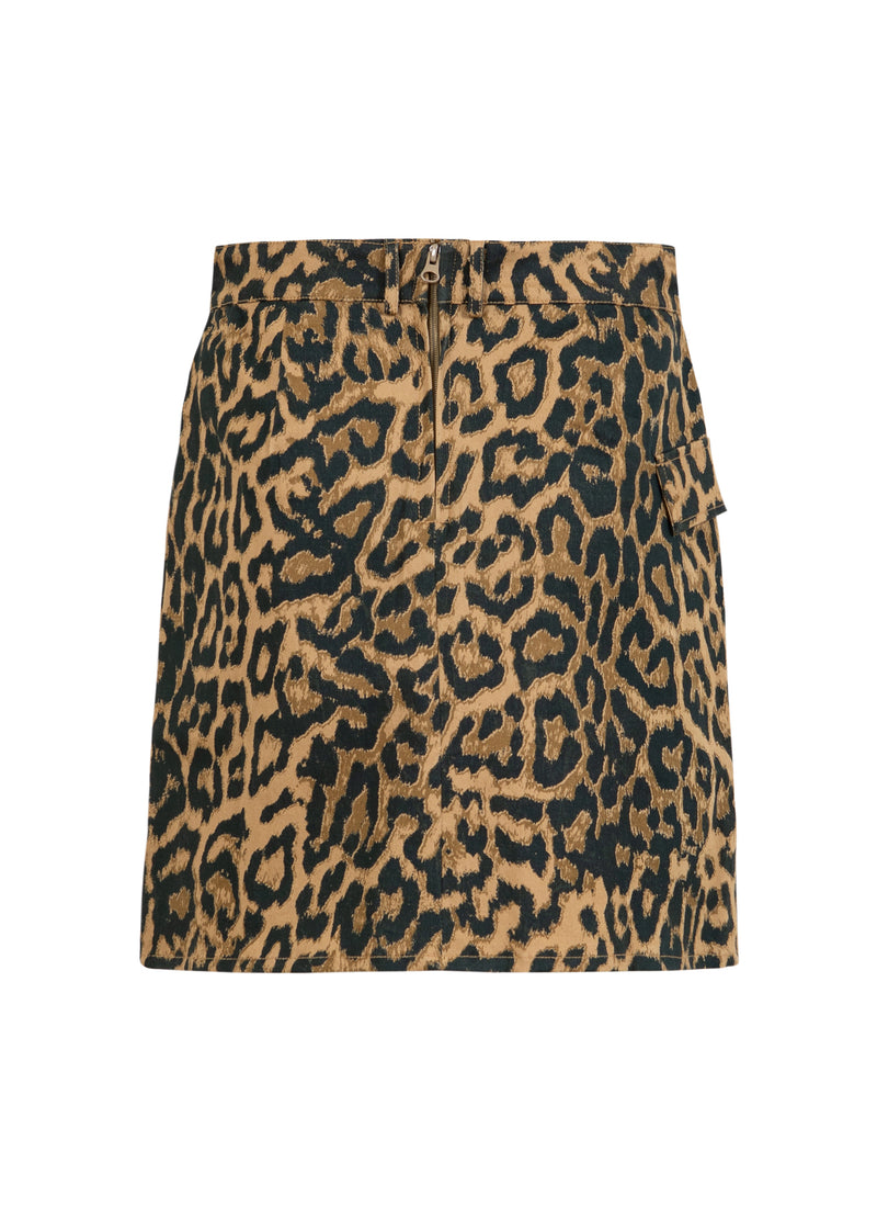 Coster Copenhagen LEO-ROCK Skirt Big leo print - 987