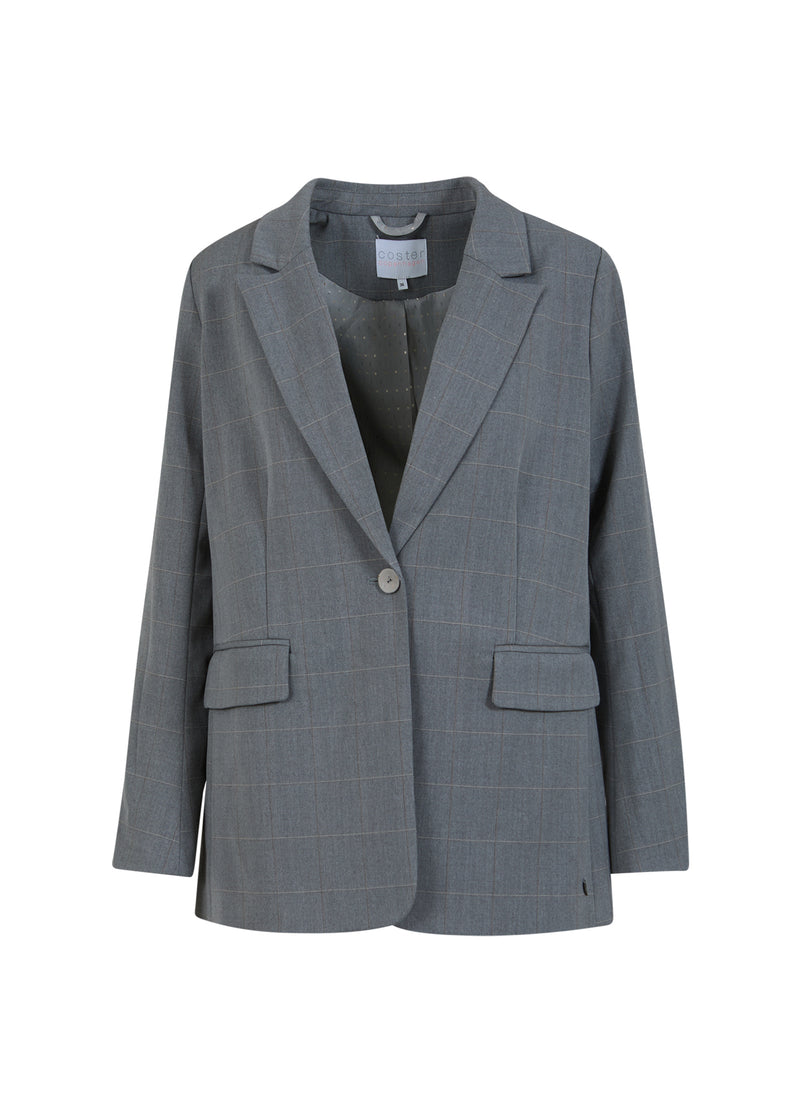 Coster Copenhagen LOCKERER BLAZER Blazer Light grey check - 160