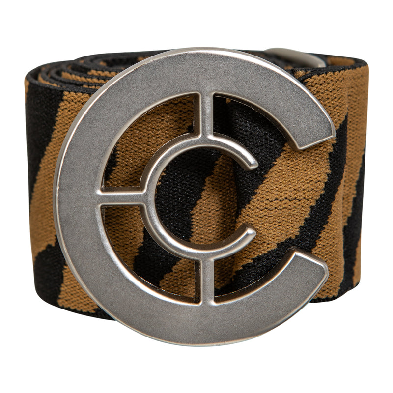 Coster Copenhagen LOGO GÜRTEL Accessories Sand/Black Zebra print - 322