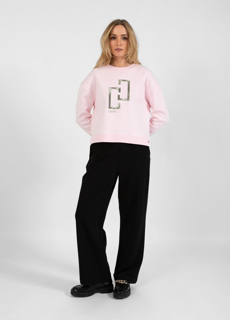 Coster Copenhagen LOGO SWEATSHIRT Shirt/Blouse Powder rose - 686