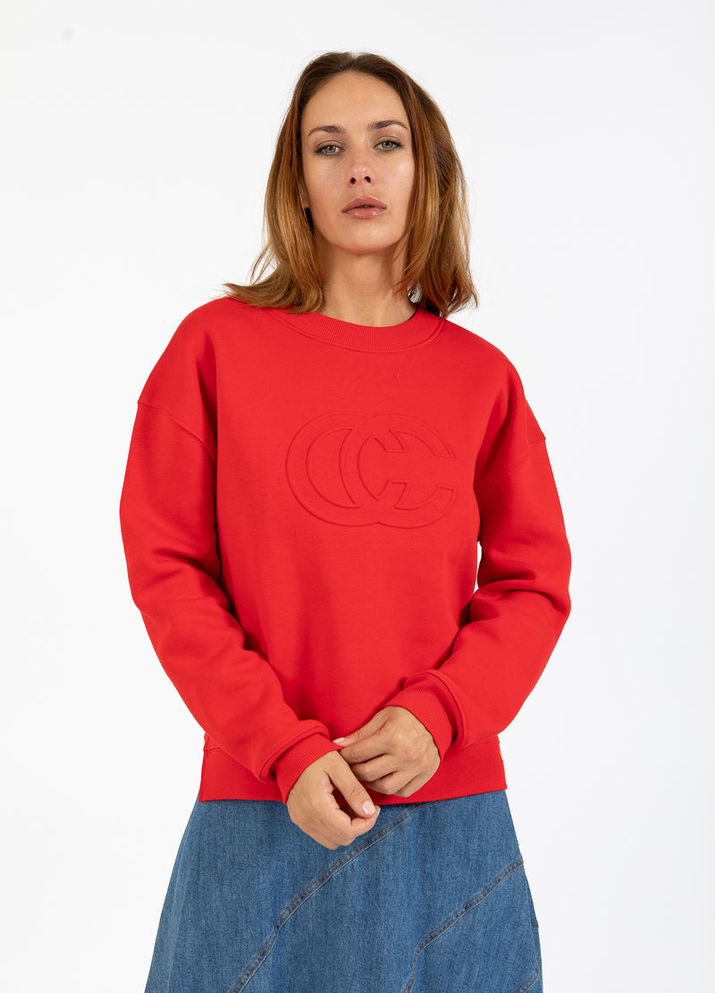 Coster Copenhagen LOGO SWEATSHIRT Shirt/Blouse Scarlet red - 618