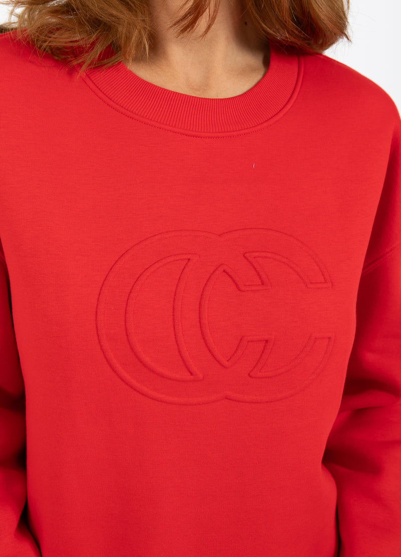 Coster Copenhagen LOGO SWEATSHIRT Shirt/Blouse Scarlet red - 618