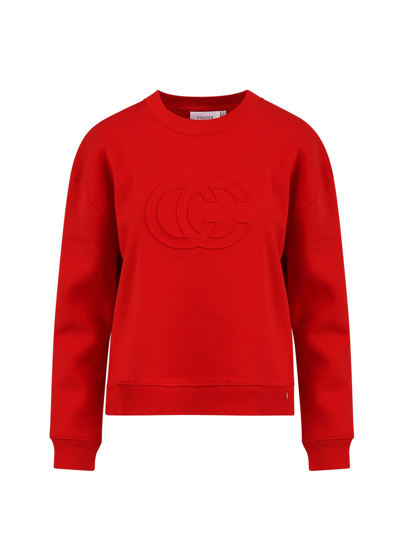 Coster Copenhagen LOGO SWEATSHIRT Shirt/Blouse Scarlet red - 618