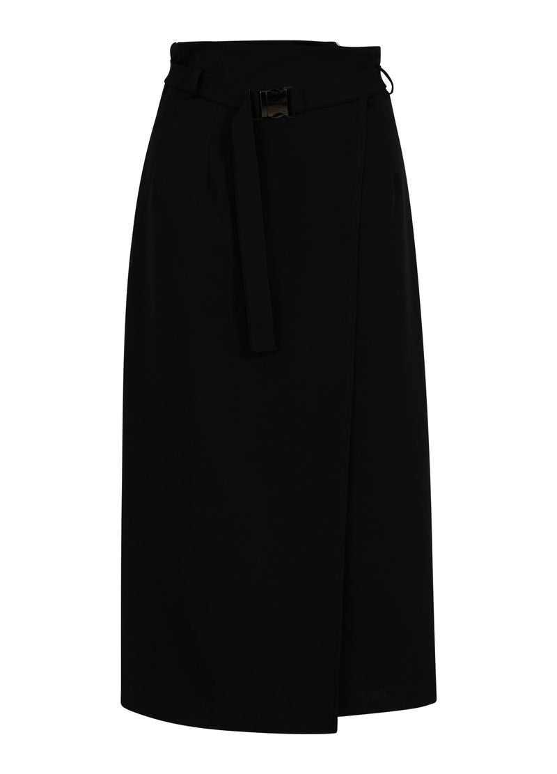 Coster Copenhagen LANGER WICKELROCK Skirt Black - 100