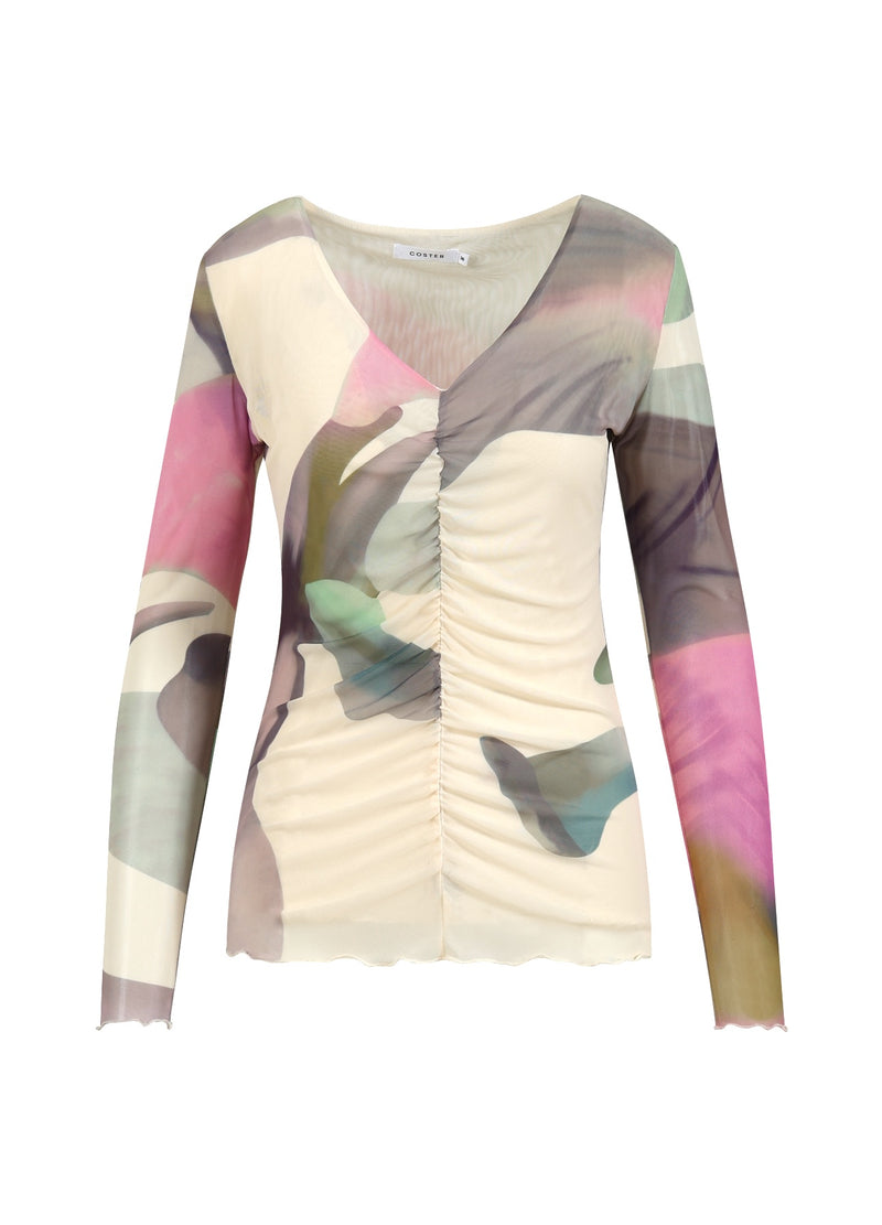 Coster Copenhagen MESH-TOP IM FLÜSSIGEN BLUMENDRUCK Shirt/Blouse Liquid flower print - 926